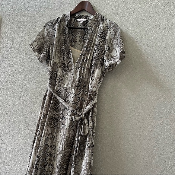 NANETTE LEPORE Brown Snakeskin Print Dress Size 4 - Picture 6 of 12